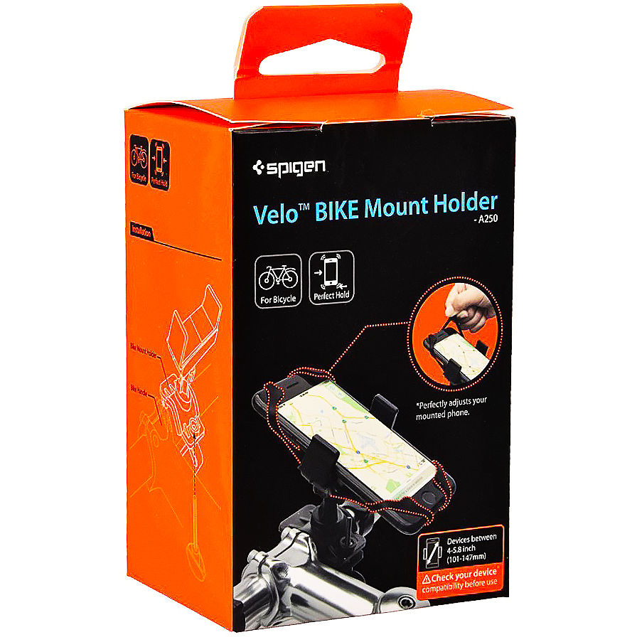 Uchwyt rowerowy Spigen Velo Bike Mount Holder A250, czarny.